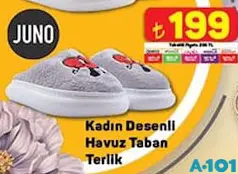 JUNO KADIN DESENLİ HAVUZ TABAN TERLİK